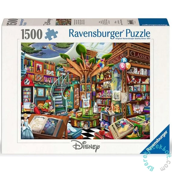 Ravensburger 1500 db-os puzzle - Varázslatos Disney könyvesbolt (12001582)