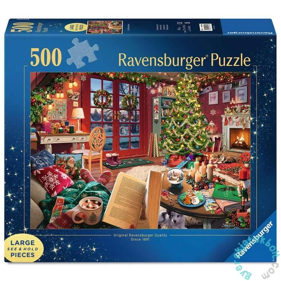 Ravensburger 500 db-os XXL puzzle - Karácsonyi kuckózgatás (12001805)