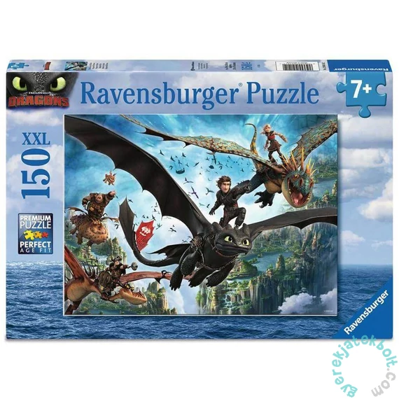 Ravensburger 150 db-os XXL puzzle - Így neveld a sárkányodat (12004141)