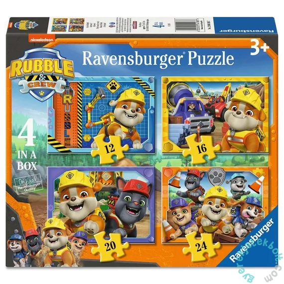 Ravensburger 4 az 1-ben puzzle (12,16,20,24 db-os) - Mancs őrjárat (12004188)