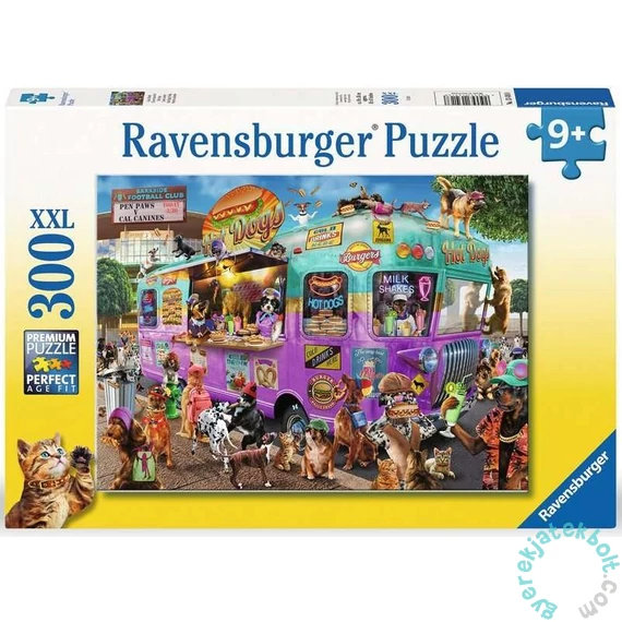 Ravensburger 300 db-os XXL puzzle - Hot-dog árus kutyusok (13416)