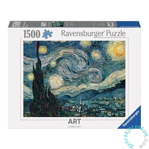 Ravensburger 1500 db-os Art puzzle - Van Gogh - Csillagos éj (12000079)