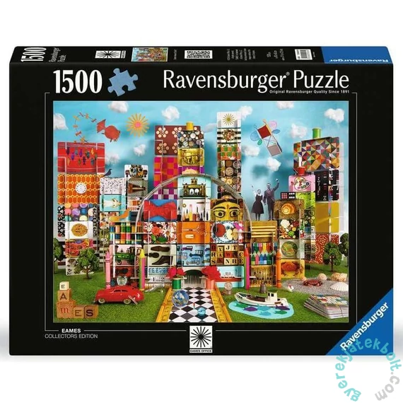 Ravensburger 1500 db-os puzzle - Eames Collectors edition kártyavár (12000434)
