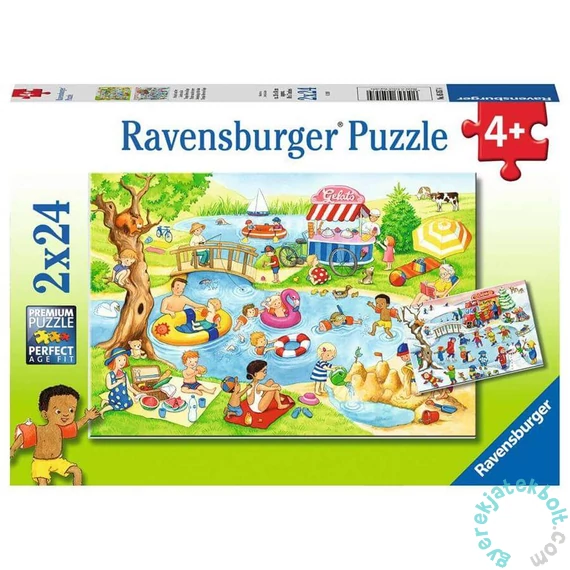 Ravensburger 2 x 24 db-os puzzle - Szabadidő a tónál (05057)