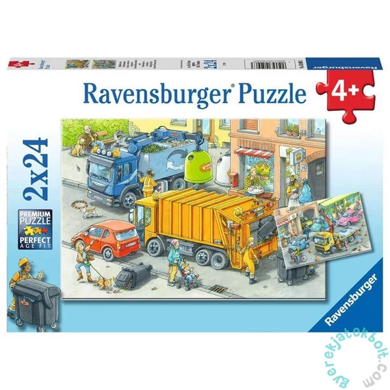 Ravensburger 2 x 24 db-os puzzle - Szemétgyűjtés (05096)