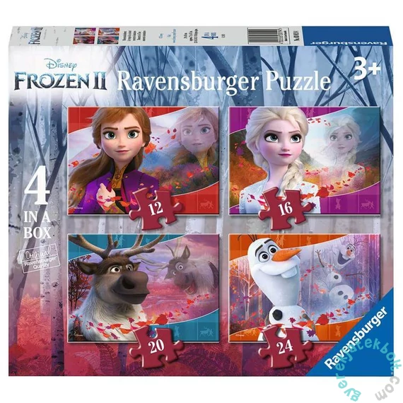 Ravensburger 4 az 1-ben puzzle (12,16,20,24 db-os)-os puzzle - Jégvarázs 2 (03019)