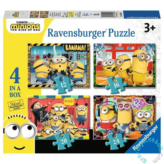 Ravensburger 4 az 1-ben puzzle (12,16,20,24 db-os)-os puzzle - Minyonok 2 (05060)