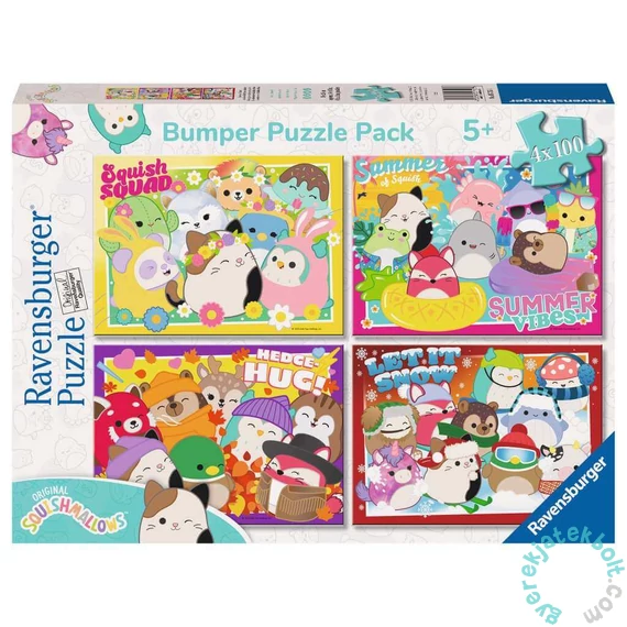 Ravensburger 4 x 100 db-os puzzle - Squishmallows (05715)