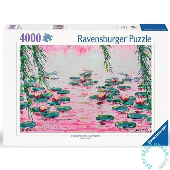 Ravensburger 4000 db-os puzzle - Rózsaszín vizililiomok (12001420)