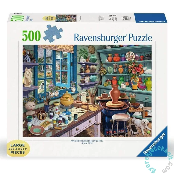 Ravensburger 500 db-os puzzle - A keramikus műhelye (12001357)