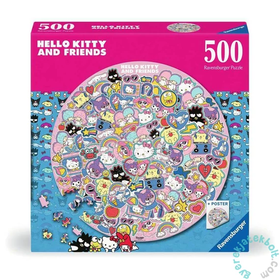 Ravensburger 500 db-os kör puzzle - Hello Kitty (12001391)