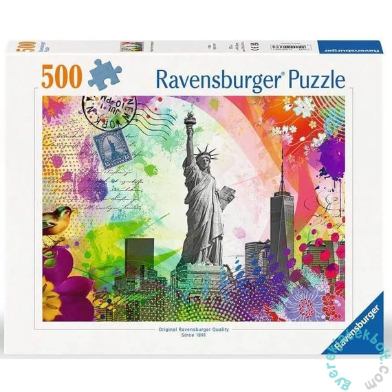 Ravensburger 500 db-os puzzle - Képeslap New York (12000368)