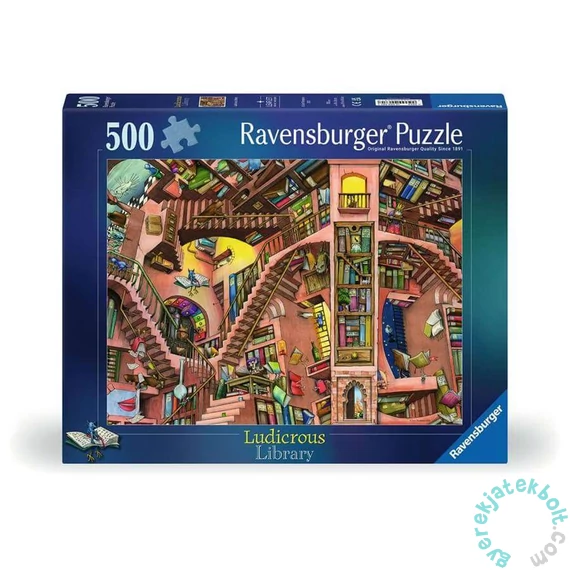Ravensburger 500 db-os puzzle - Komikus könyvtár, Colin Thompson (12000681)