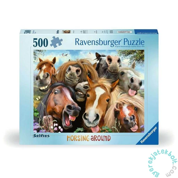 Ravensburger 500 db-os puzzle - Selfies - Mókás lovak (12000499)