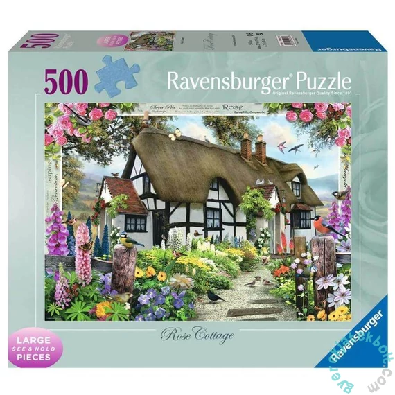Ravensburger 500 db-os XXL puzzle - Mesebeli házikó - Rózsa lak (12001274)