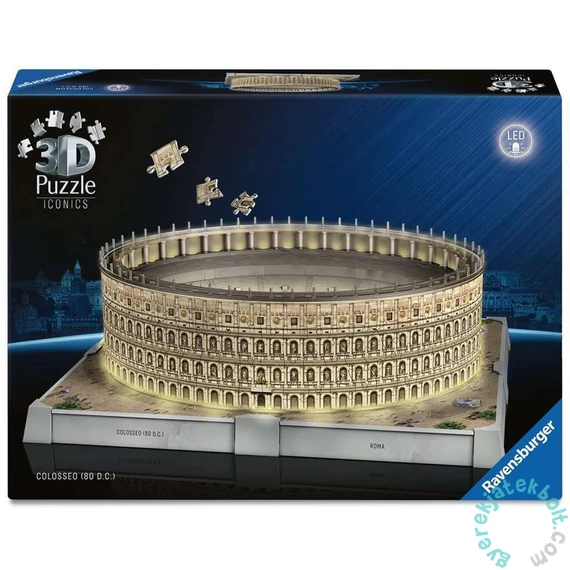 Ravensburger Iconics 291 db-os 3D puzzle - Night Edition - Kolosszeum (12008034)