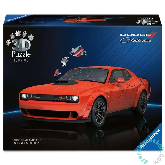 Ravensburger Iconics 167 db-os 3D puzzle - Dodge Challanger (12008036)