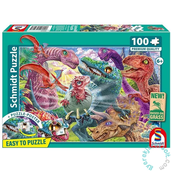 Schmidt 100 db-os puzzle - Little Dinosaurs, Big Adventures (56527)