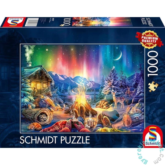 Schmidt 1000 db-os puzzle - Campfire romance under the starry sky (59787)