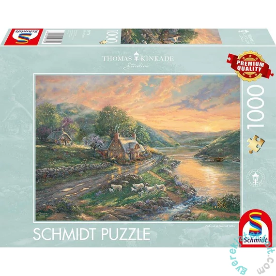 Schmidt 1000 db-os puzzle - Dawn in Emerald Valley, Thomas Kinkade (59774)