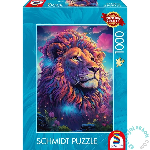 Schmidt 1000 db-os puzzle - Lion in the wind of colours (59783)