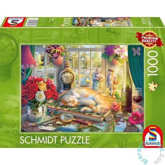 Schmidt 1000 db-os puzzle - Puzzle time with cat (59789)