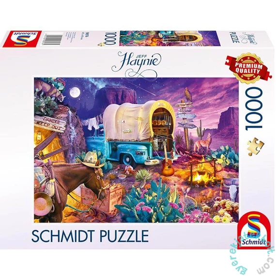 Schmidt 1000 db-os puzzle - Romantic Wild West Camping, Jeff Haynie (58576)