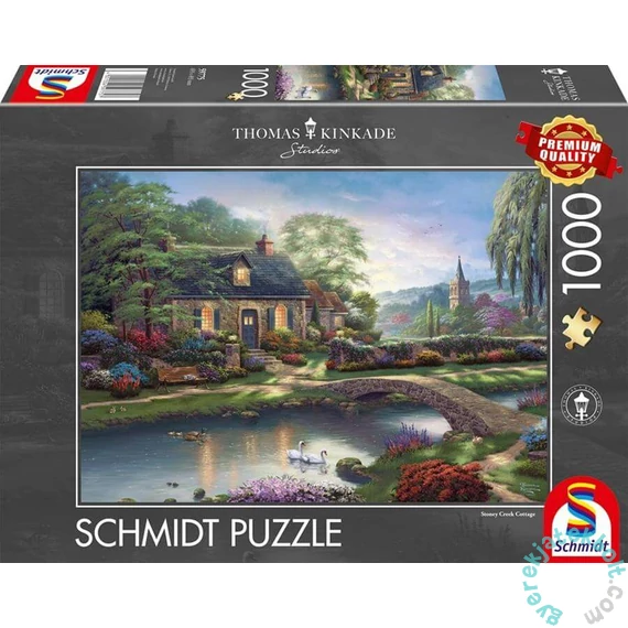 Schmidt 1000 db-os puzzle - Stoney Creek Cottage, Thomas Kinkade (59775)