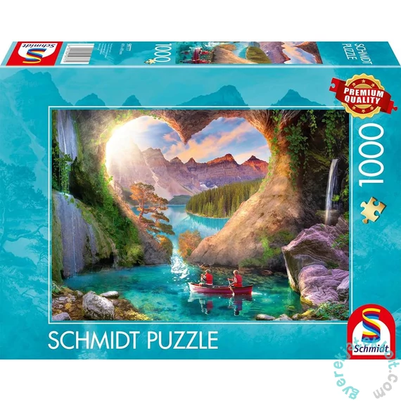 Schmidt 1000 db-os puzzle - View with heart (59777)