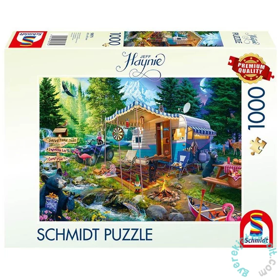 Schmidt 1000 db-os puzzle - With the Caravan in the Mountains, Jeff Haynie (58575)