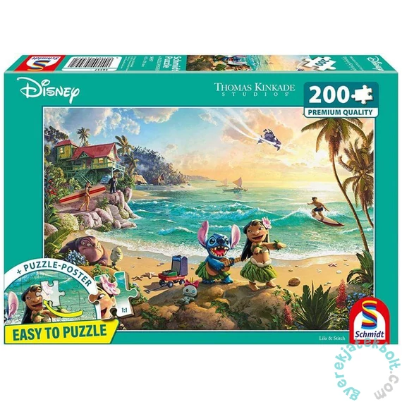 Schmidt 200 db-os puzzle - Disney - Lilo and Stitch, Thomas Kinkade (56557)