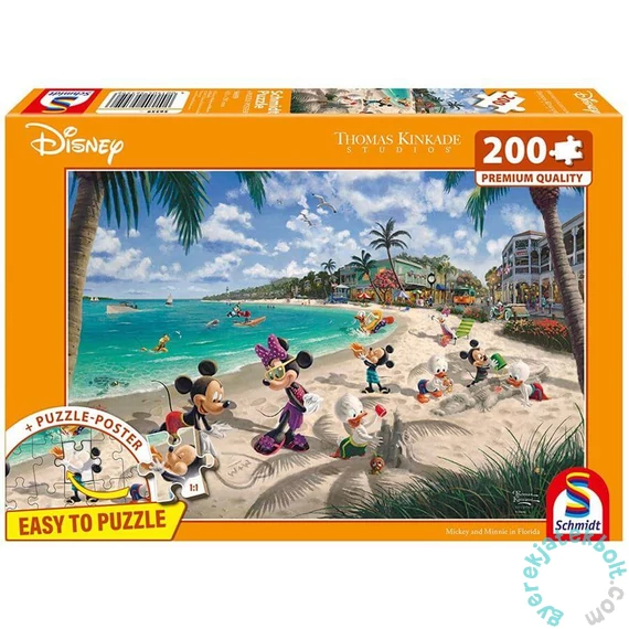 Schmidt 200 db-os puzzle - Disney - Mickey and Minnie in Florida, Thomas Kinkade (56559)