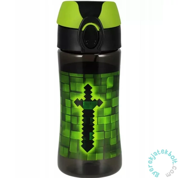 Pixel műanyag kulacs - zöld 450 ml (558663)