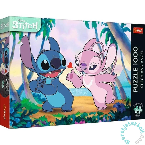 Trefl 1000 db-os Premium Plus puzzle - Stitch és Angel (12079)