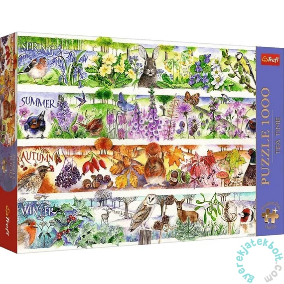 Trefl 1000 db-os Premium Plus puzzle - Tea Time - Négy évszak (12078)