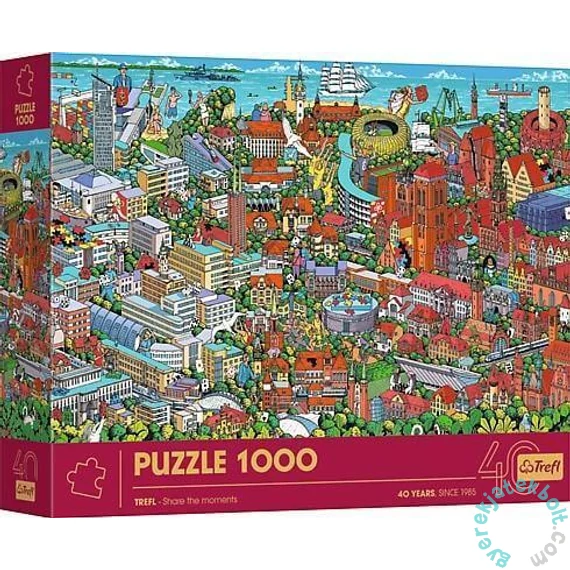 Trefl 1000 db-os puzzle - 40 Éves Jubileum - Háromváros (10924)