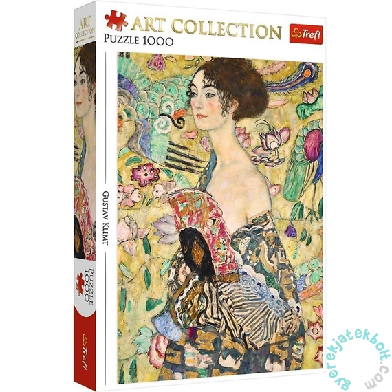 Trefl 1000 db-os Art puzzle - Klimt - Hölgy legyezővel (10925)