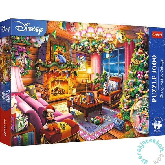 Trefl 1000 db-os Premium Plus puzzle - Disney karácsonyi szoba (10916)