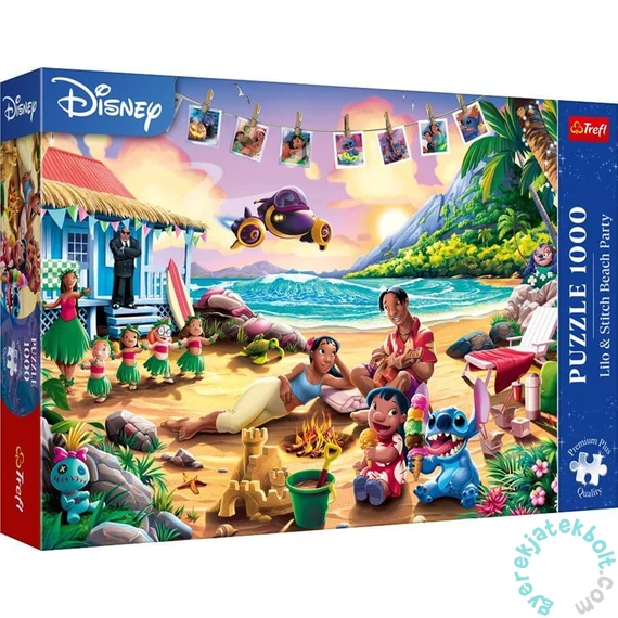 Trefl 1000 db-os Premium Plus puzzle - Stitch a tengerparton (10918)