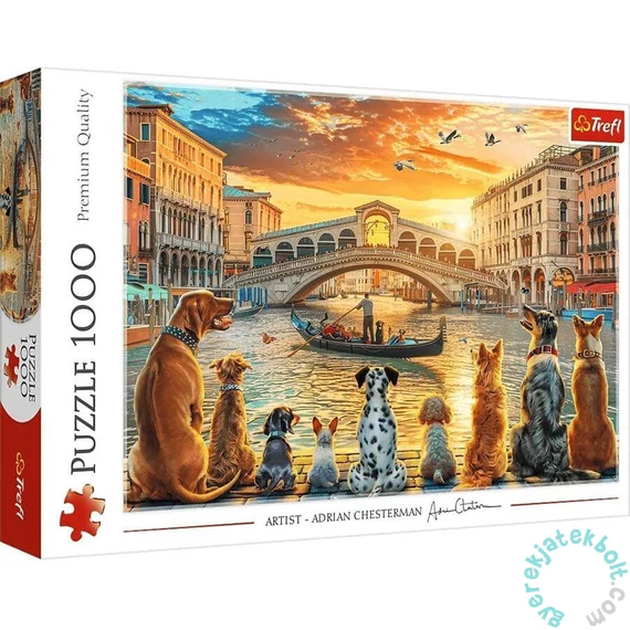 Trefl 1000 db-os puzzle - Kutyák Velencében (10944)