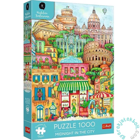 Trefl 1000 db-os Premium Plus puzzle - Éjfél Rómában (12072)