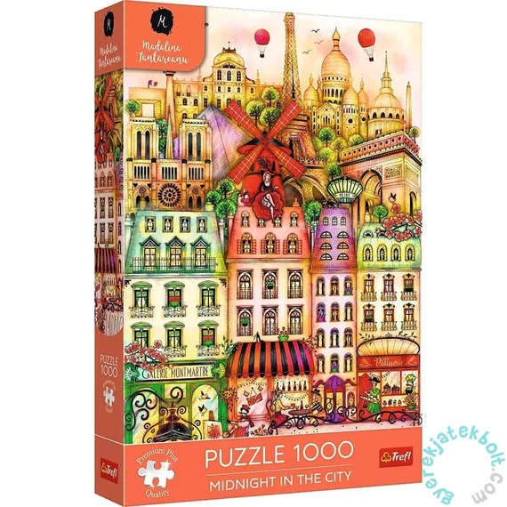 Trefl 1000 db-os Premium Plus puzzle - Éjfél Párizsban (12073)