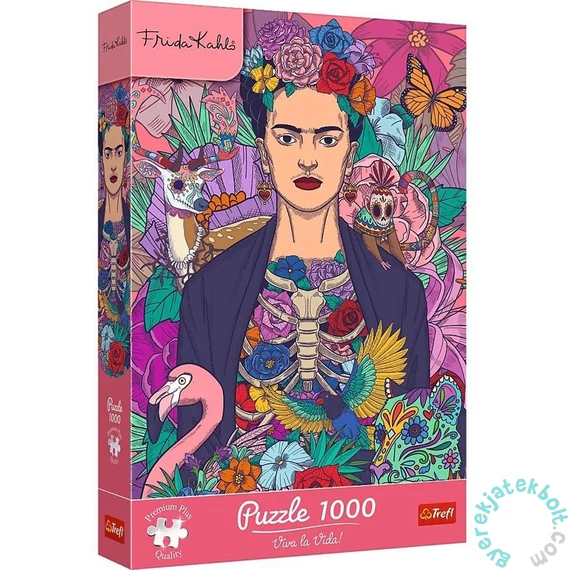 Trefl 1000 db-os Premium Plus puzzle - Frida Kahlo - Virágzó lélek (12096)