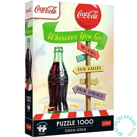 Trefl 1000 db-os Premium Plus puzzle - Coca-Cola - Bármerre jársz (12098)