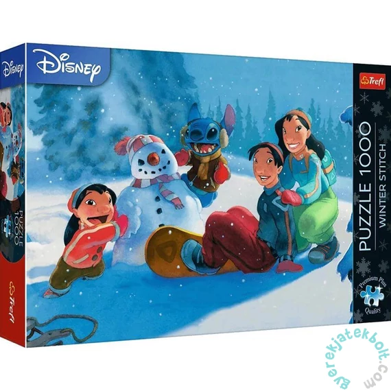 Trefl 1000 db-os Premium Plus puzzle - Stitch - Téli kiadás (12100)