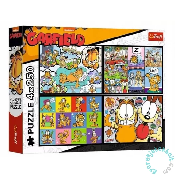 Trefl 4 x 250 db-os puzzle - Garfield (13344)