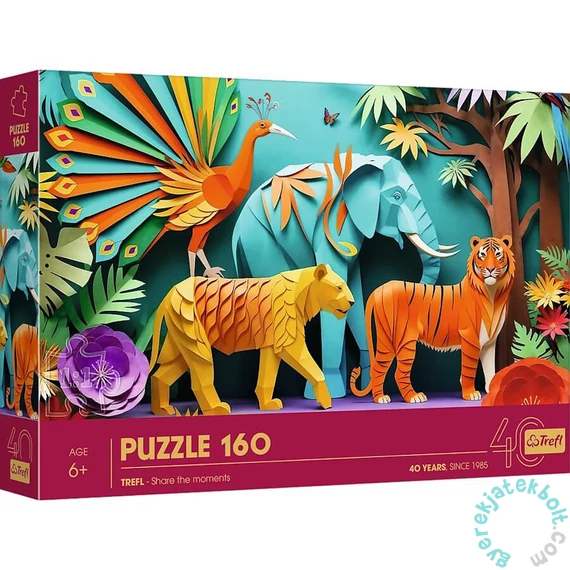 Trefl 160 db-os Paper Art puzzle - 40 Éves Jubileum - Dzsungel (40051)
