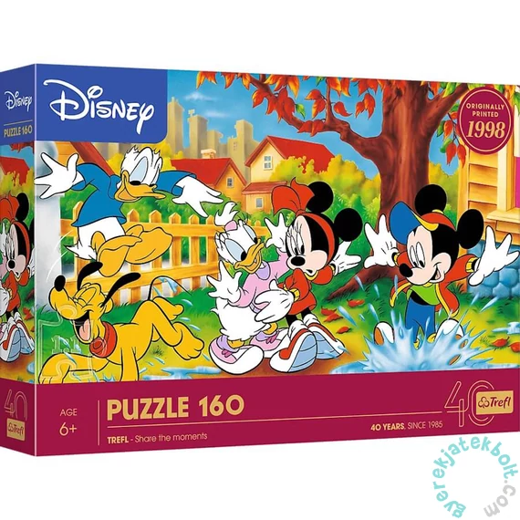 Trefl 160 db-os puzzle - 40 Éves Jubileum - Disney - Tócsákba ugrálni (40055)