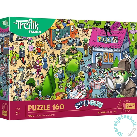 Trefl 160 db-os puzzle - 40 Éves Jubileum - Spy Guy - A Treflik család (40052)