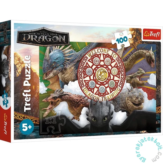 Trefl 100 db-os puzzle - Így neveld a sárkányodat (16524)